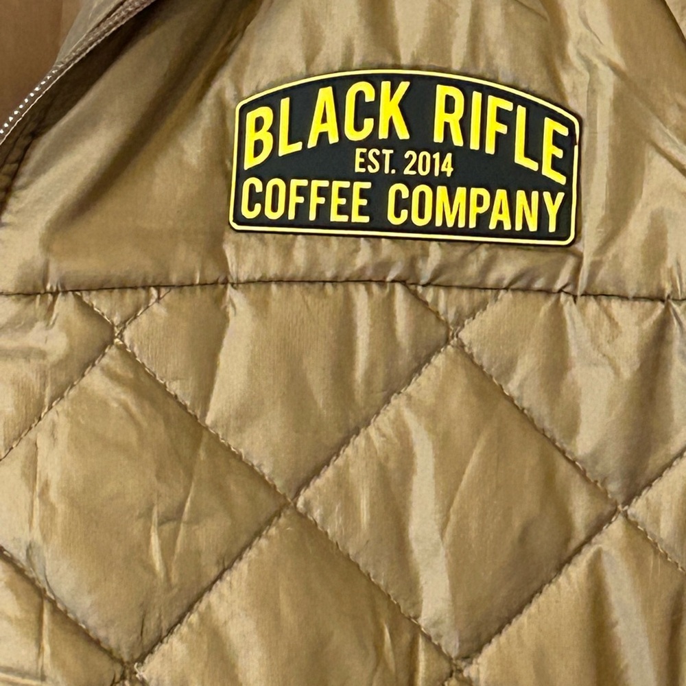 Black Rifle Coffee Company Quilted Jacket hooded men’s size medium - Picture 2 of 4